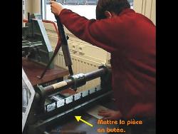 Mise en position de la pice