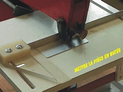 Je mets en position la pice 
