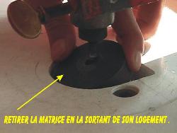 Retirer le poinon